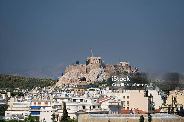 Lacropoli E Il Partenone Ad Atene Grecia In Una Mattina Destate - Fotografie stock e altre immagini di Acropoli - Atene