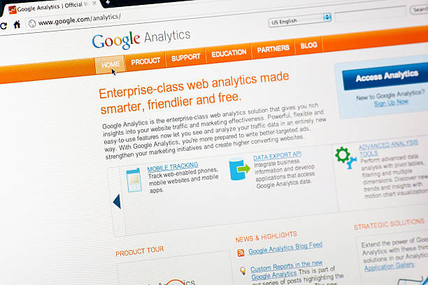 google analytics página inicial - google analytics - fotografias e filmes do acervo