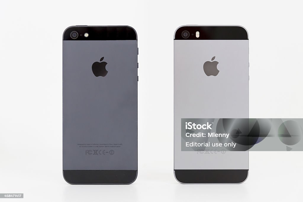 Apple iPhone 5, 5s et arrière Comparaison - Photo de Apple Incorporated libre de droits