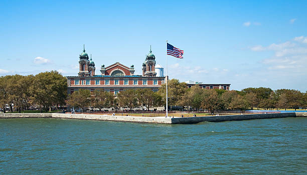 Immigration museum on Ellis Island, New York stock photo