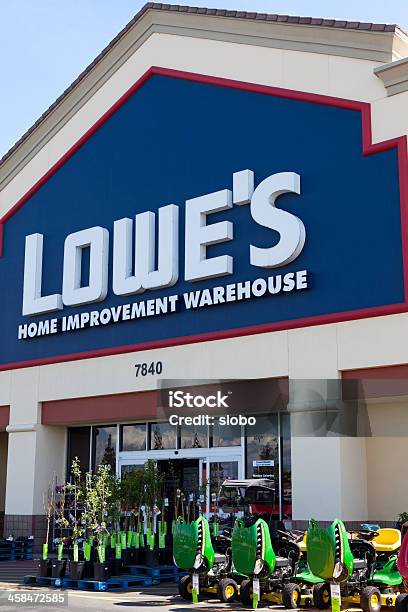 Lowes Home Improvement Warehouse Stock Photo - Download Image Now - Lowe's, Store, Building Exterior