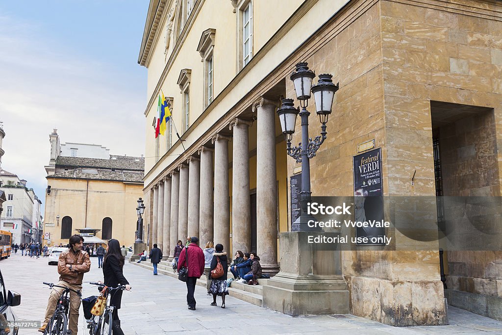 Колоннада Teatro of Regio di Parma-опера - Стоковые фото Парма - Эмилия-Романья роялти-фри