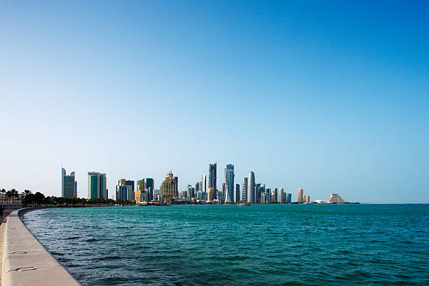 Beautiful sunset on Doha’sskyline