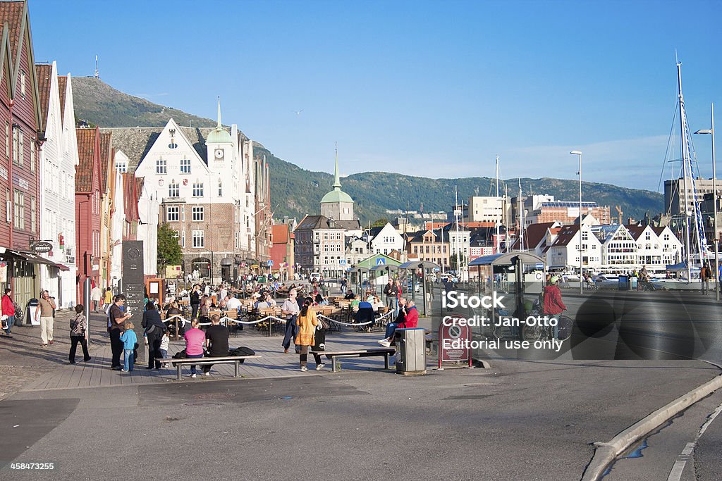 Bergen in Norwegen - Lizenzfrei Bryggen Stock-Foto