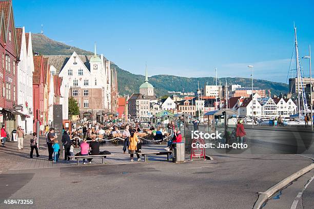 Bergen In Norwegen Stockfoto und mehr Bilder von Bryggen - Bryggen, Norwegen, Sommer