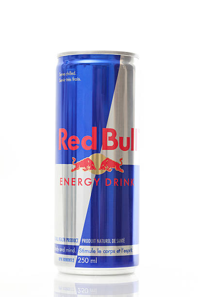 Calgary, Alberta, Canada - July 20, 2011: Product shot of Red Bull Energy Drink. Red Bull was created by Austrian entrepreneur Dietrich Mateschitz in 1987.