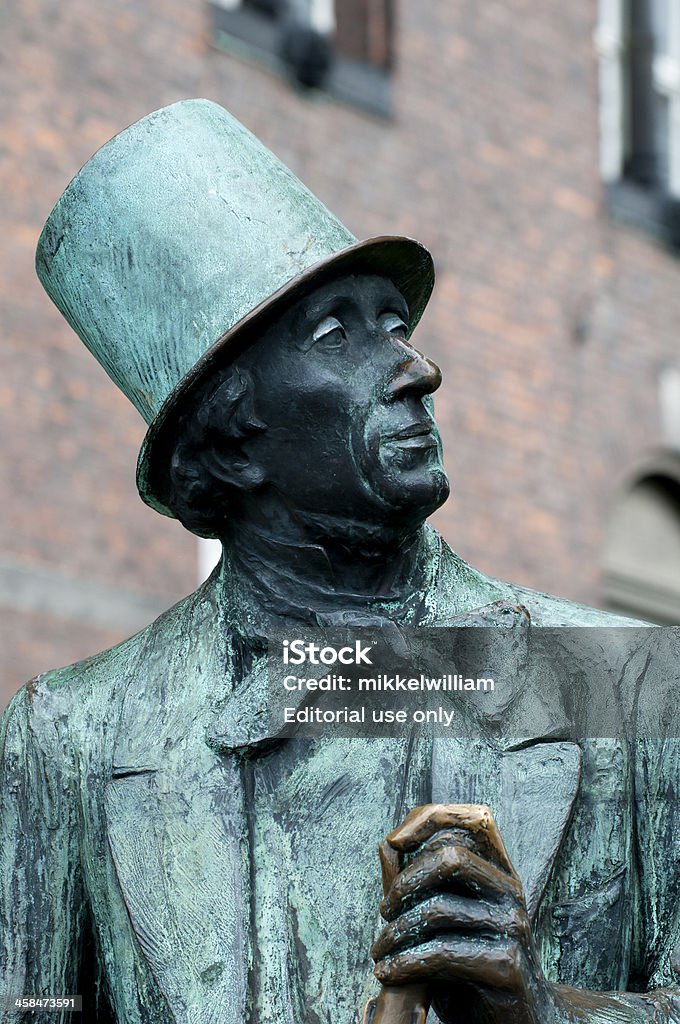 Statue de la célèbre auteur Hans Christian Andersen danoise - Photo de Art libre de droits