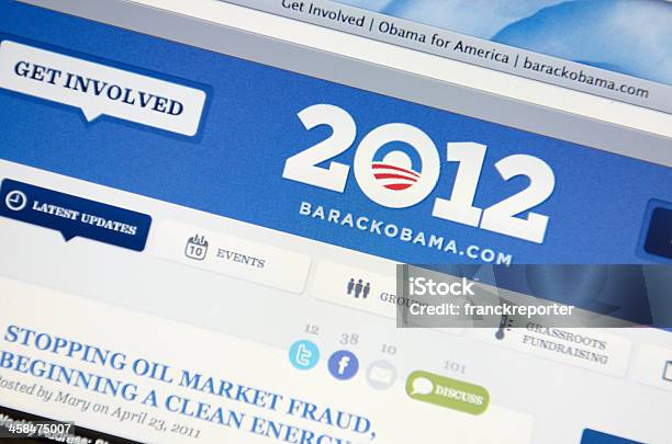 Obama Oficial De Página Web Para Estados Unidos Foto de stock y más banco de imágenes de .com - .com, Acontecimientos en las noticias, Barack Obama