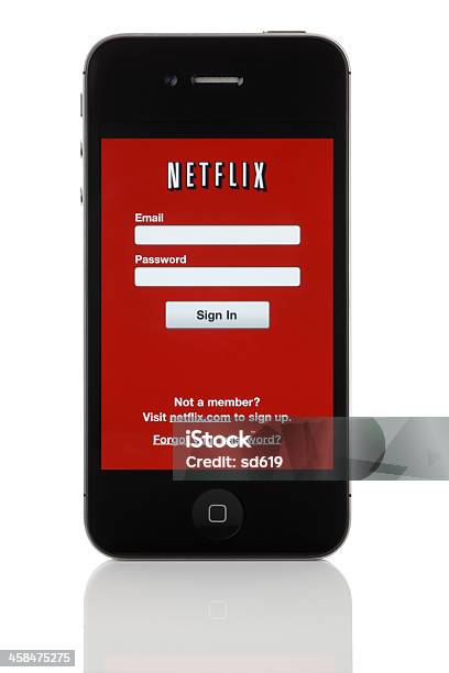 Netflix Início De Sessãoiphone 4 Da Apple - Fotografias de stock e mais imagens de Netflix - Netflix, Registo no Computador, Palavra-Chave