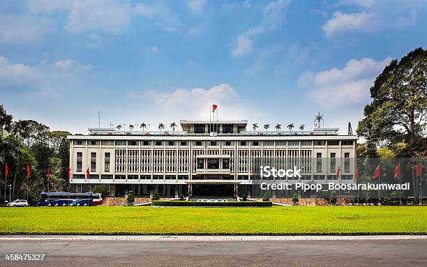 재통일 궁전 명소 Ho Chi Minh City Vietnam 건물 외관에 대한 스톡 사진 및 기타 이미지 - 건물 외관, 건축, 건축물