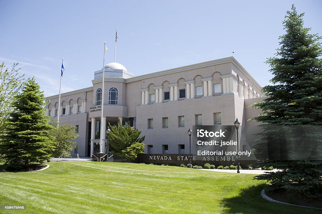 The Nevada state assembly building Carson City, Nevada, USA - June 6, 2006 The Nevada State Assembly building is home of the Nevada State Legislature. Nevada Stock Photo