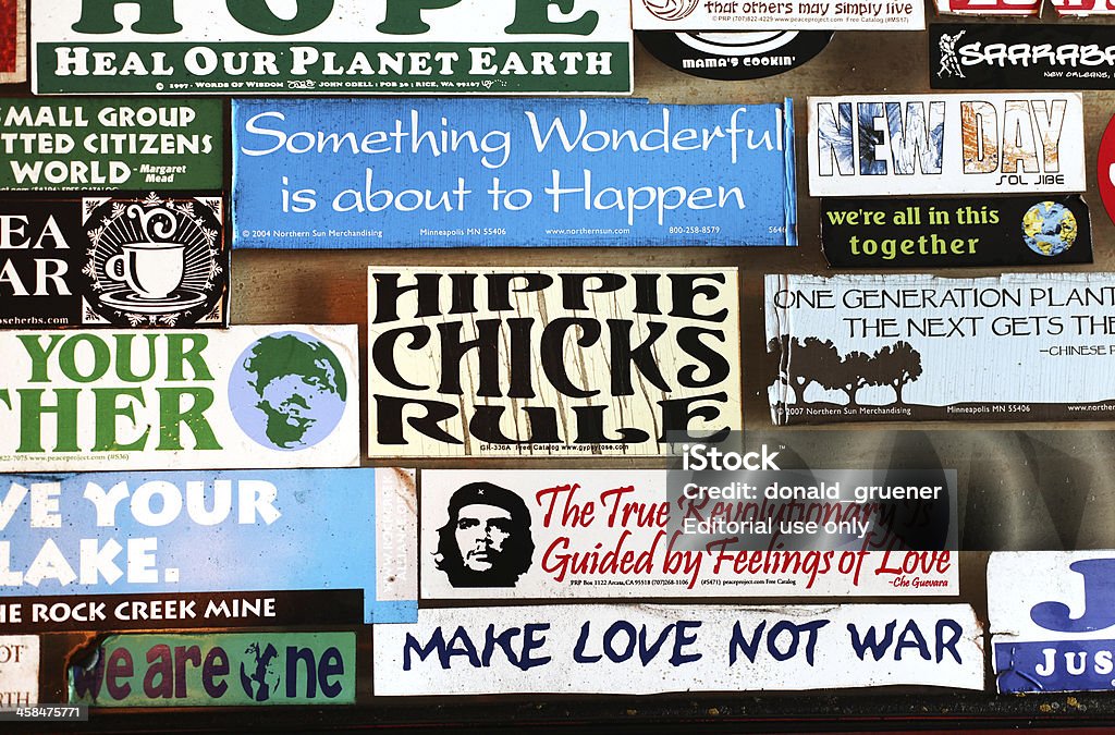 Counterculture наклейки на бампер - Стоковые фото Наклейка на бампер роялти-фри