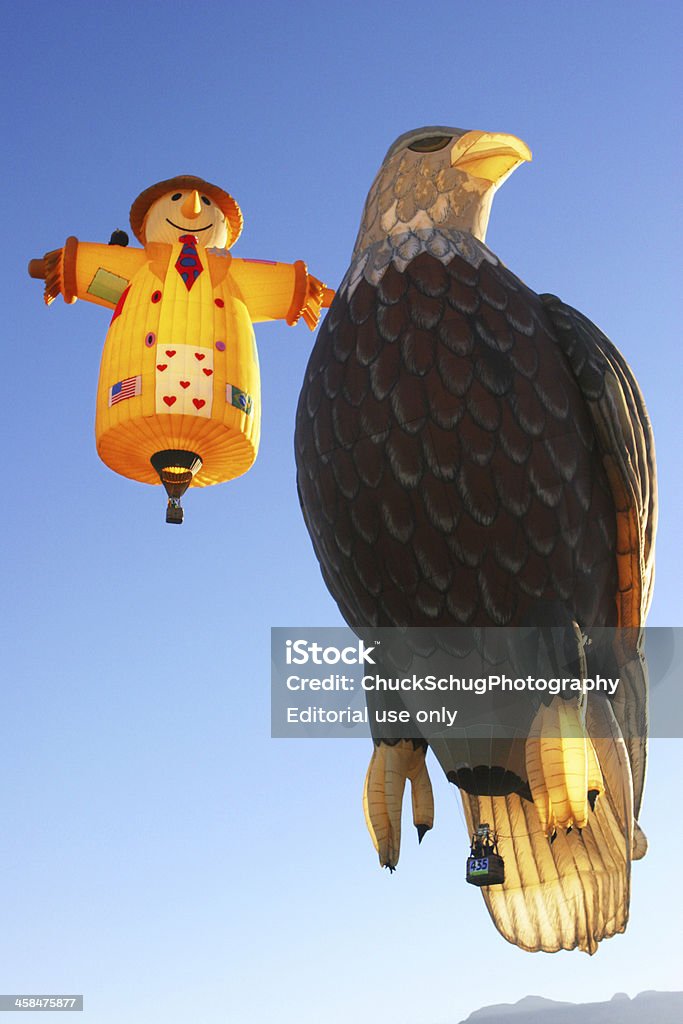 Heißluftballon Eagle Vogelscheuche - Lizenzfrei Albuquerque Stock-Foto