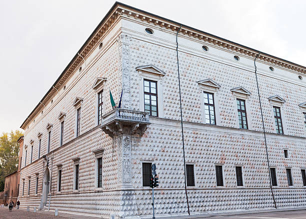 Ferrara, Italy - November 6, 2012: National Art Gallery of Ferrara in Palazzo dei Diamanti in Ferrara, Italy. The Palace was built between 1493 and 1503