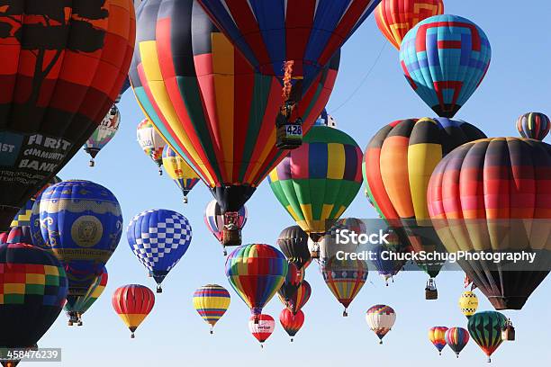 Competição De Balão De Ar Quente - Fotografias de stock e mais imagens de Caos - Caos, Pilotar, Balão de ar quente