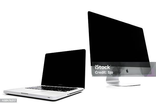 Apple Imac Oraz Macbook Pro - zdjęcia stockowe i więcej obrazów Komputer stacjonarny - Komputer stacjonarny, Monitor komputerowy, MacBook