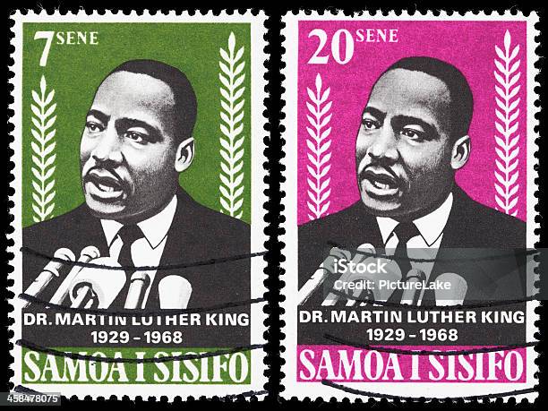 Samoa Dr Martin Luther King Jr Francobolli Postali - Fotografie stock e altre immagini di Martin Luther King