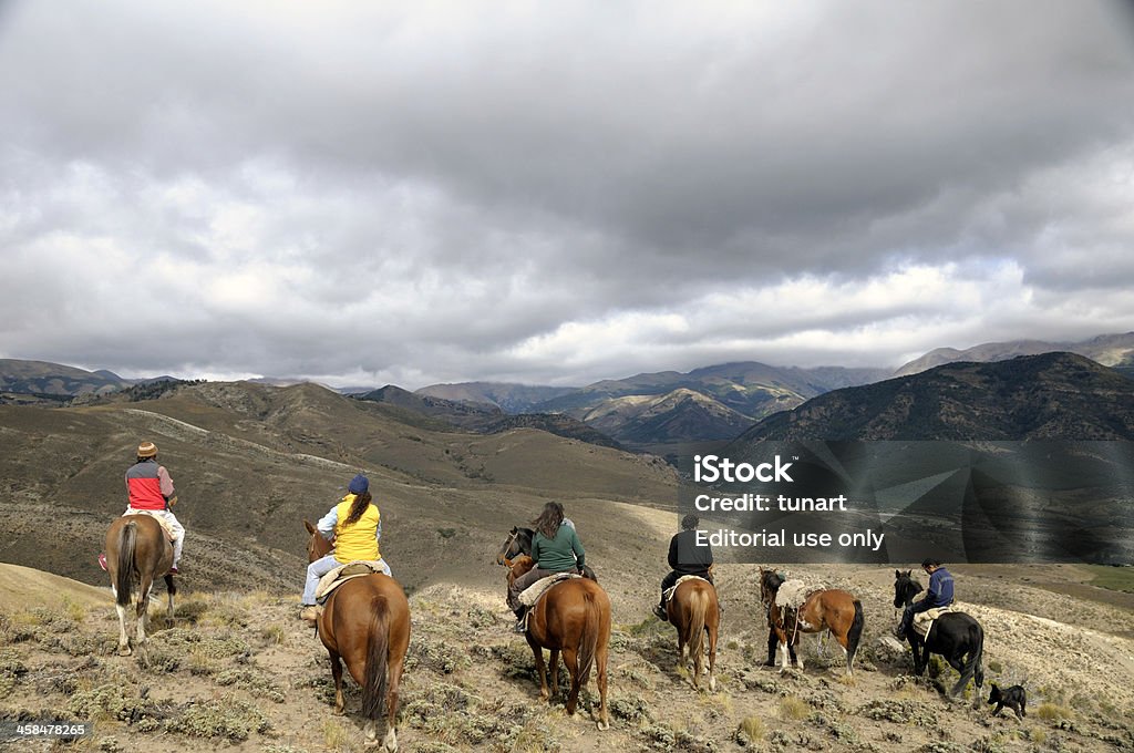 Reiten in Patagonien - Lizenzfrei Patagonien - Argentinien Stock-Foto