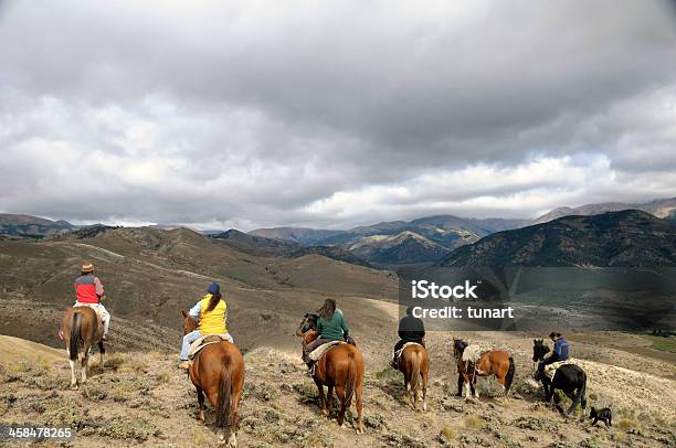 Cavalo Equitação Na Patagônia - Fotografias de stock e mais imagens de Patagónia - Argentina - Patagónia - Argentina, Argentina, Bariloche