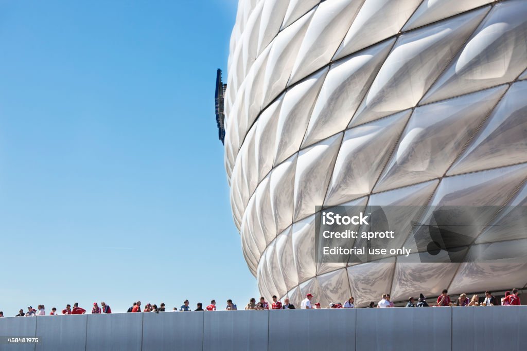 Fan della squadra di calcio del Bayern Monaco, Germania - Foto stock royalty-free di FIFA WM-Stadion München