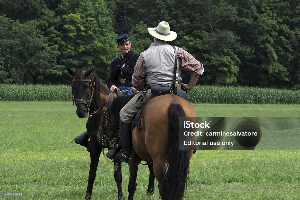 A cavalo - Foto de stock de Abraham Lincoln royalty-free