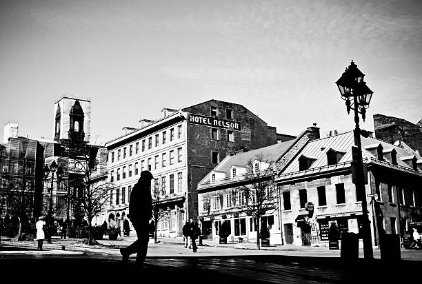 Montreal's Place Jacques-Cartier stock photo