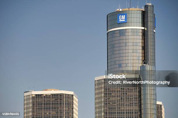 General Motors Mundo Sede - Fotografias de stock e mais imagens de General Motors - General Motors, Sede Principal, Detroit - Michigan
