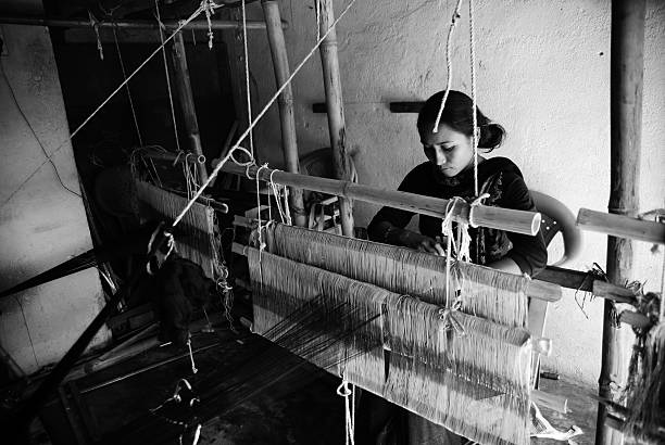 Dhaka Weaver stock photo