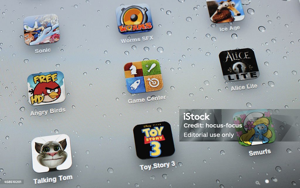 Foto de Aplicativos De Jogos Do Apple Ipad 2 e mais fotos de stock