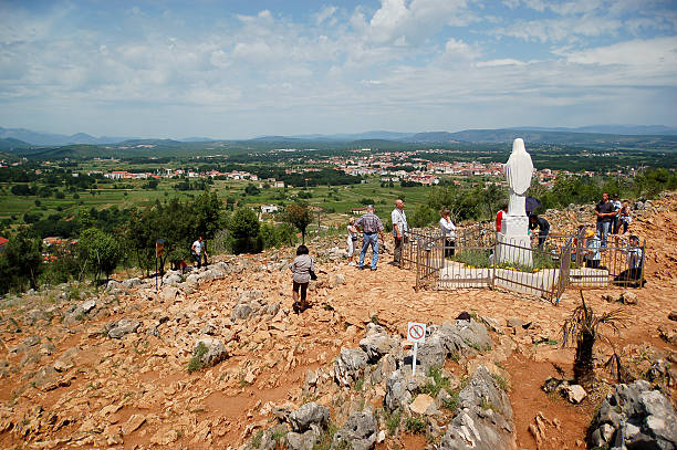 Medjugorje, Bosnia and Herzegovina - June 10, 2009: This is the place where it is believed that Blessed Virgin Marry appeared. \