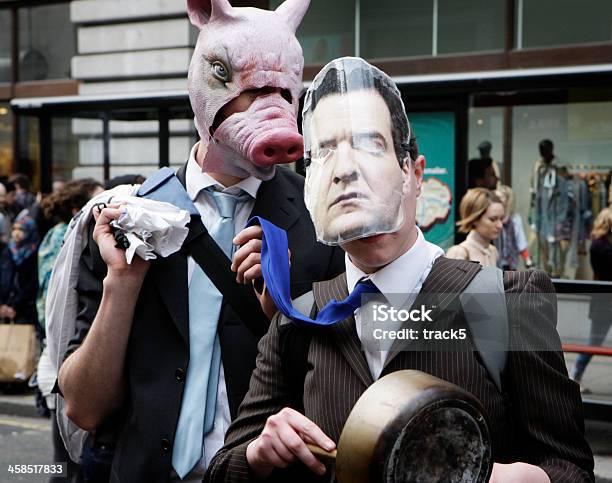 George And The Banker Stock Photo - Download Image Now - George Osborne, Love of Money, Politics