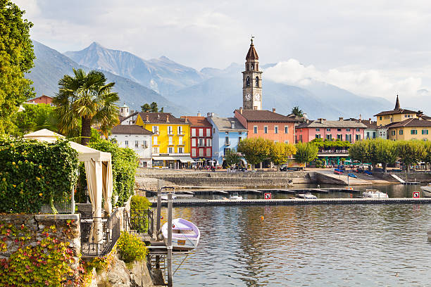 ascona, тичино, швейцария - locarno стоковые фото и изображения