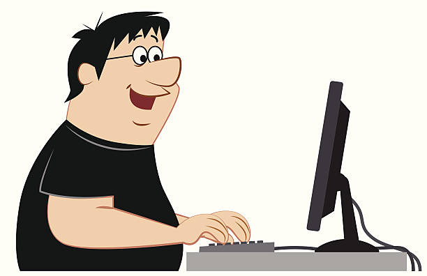 Computer Nerd Graphics 20+ Fat Computer Nerd Stock Illustrations, Royalty-Free Vector Graphics ...