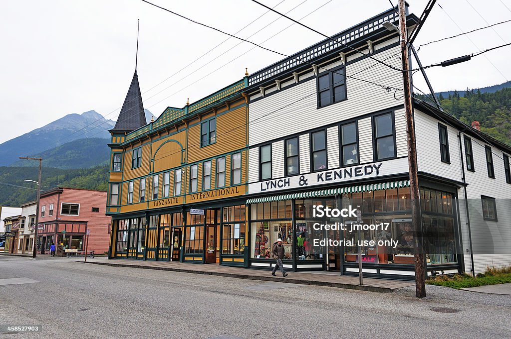 Skagway negozi - Foto stock royalty-free di Alaska - Stato USA
