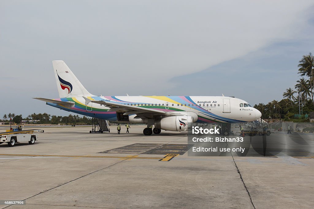 벤톤빌 에어제스처 항공기 탑승 및 항공편 준비 - 로열티 프리 Airbus A321 스톡 사진