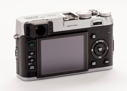 Draper, USA - May 24, 2011: Product shot of the Fujifilm FinePix x100 camera.