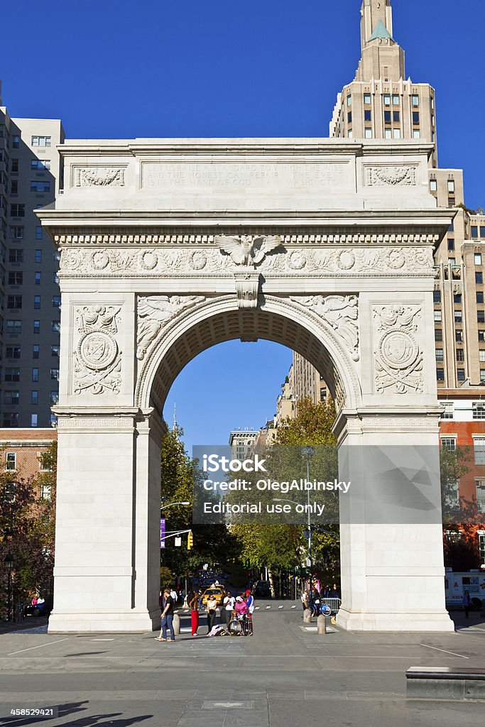 Washington Centennial Memorial Arch, Manhattan, à New York. - Photo de Arbre libre de droits