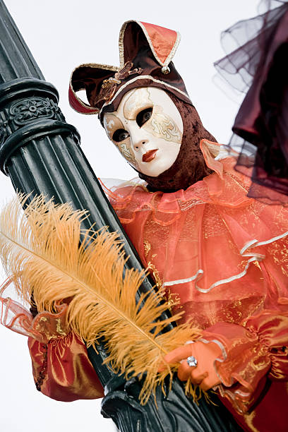маска карнавала в венеции - venice italy flash стоковые фото и изображения