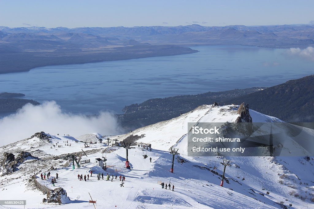 CERRO CATEDRAL ski вокзала и Gutierrez Озеро-Патагония - Стоковые фото Барилоче роялти-фри