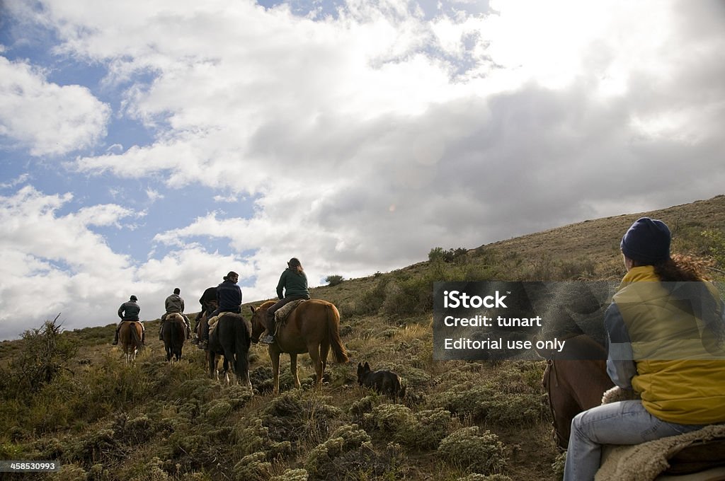 Équitation en Patagonie - Photo de Bariloche libre de droits