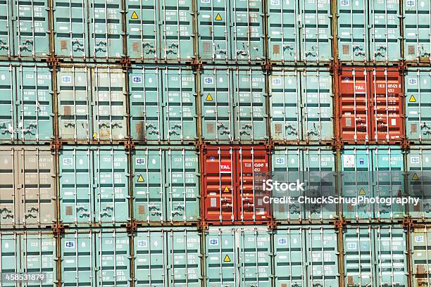 Cargo Container Export Import Freight Shipping Stock Photo - Download Image Now - Global Communications, Business, Cargo Container