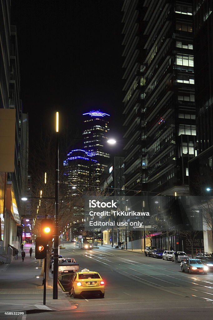 night Melbourne Docklands - Lizenzfrei Architektur Stock-Foto