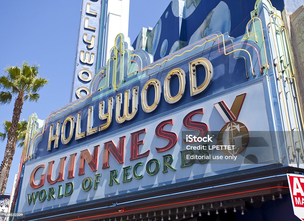 Hollywood Guinness-Buchs der Weltrekorde - Lizenzfrei Fotografie Stock-Foto
