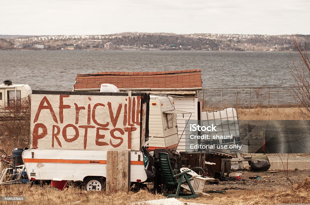 Africville Protesto - Royalty-free Atrelado de Carro Foto de stock