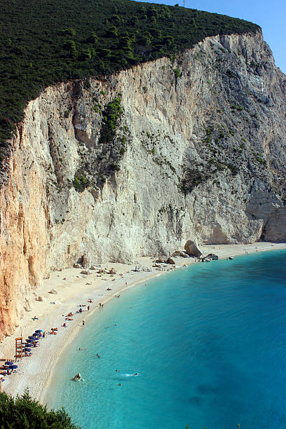 Porto Katsiki Beach-Lefkada Island (Greece) - vertical photo stock photo