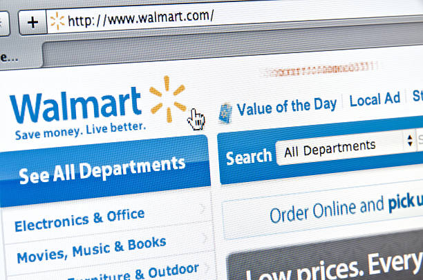 walmart-website - walmart stock-fotos und bilder