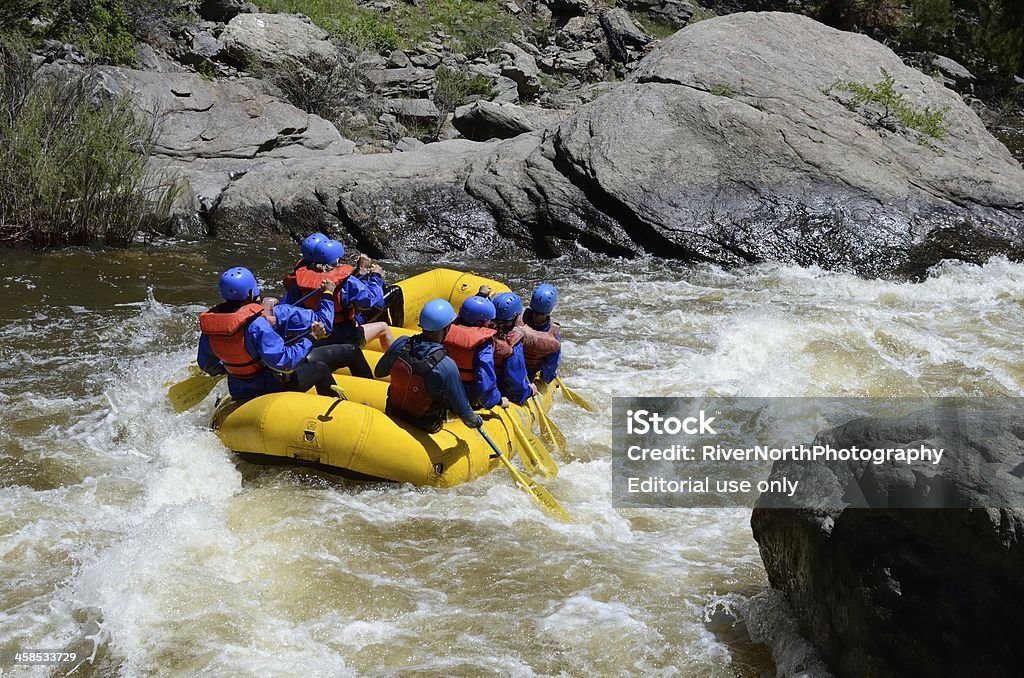 Rafting en eau vive, dans le Colorado - Photo de Activité libre de droits