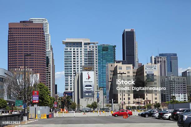 Centro De La Ciudad De Los Ángeles Foto de stock y más banco de imágenes de Aparcamiento - Aparcamiento, California, Los Ángeles