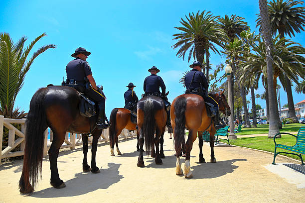 Departamento de policía de Santa Monica - foto de stock