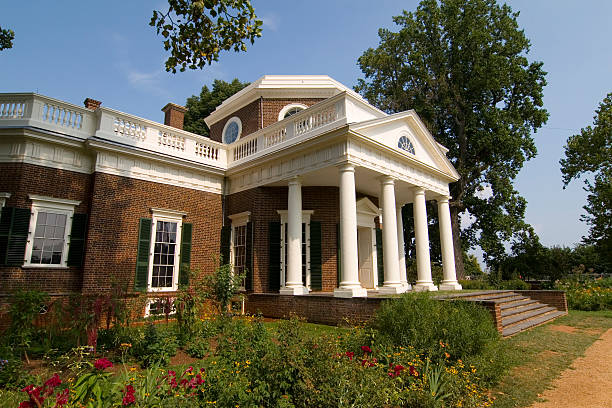 Charlottesville, United States - July 30, 2006: Monticello, Home of president Thomas Jefferson